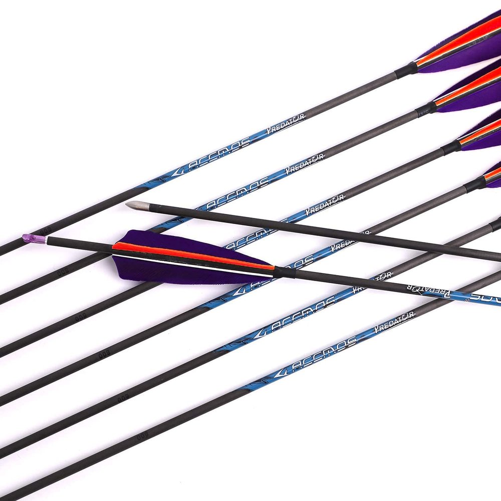 900 Spine Arrow 29 Inch Arrow Target Practice Arrow Hunting Arrow Carbon Arrows Compound Bow Recurve Bow Adult Youth Archery Indoor Outdoor Shooting Bullet Field Tip 6pc Orange
