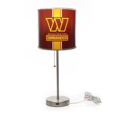 Imperial Washington Commanders Chrome Desk Lamp
