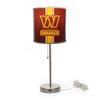 Imperial Washington Commanders Chrome Desk Lamp view 1