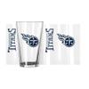 logobrands Tennessee Titans 16oz. Team Wordmark Game Day Pint Glass view 1