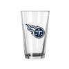 logobrands Tennessee Titans 16oz. Team Wordmark Game Day Pint Glass view 2