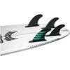 Futures Fins F6 Alpha 5-Fin Set Carbon-Teal M view 2