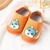 Toddler Sock Shoes Infant Boys Girls Animal Prints Cartoon Socks Shoes Toddler The Floor Socks Non Slip Prewalker Shoes (Orange, 2-2.5 Years Toddler) view 3