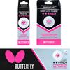 Butterfly R40+ Table Tennis Balls  40mm White Ping Pong Ball  ITTF Certified Professional Table Tennis Ball  Poly Table Tennis Ball  3 Pack, 6 Pack, or 12 Pack (B3R406) view 2