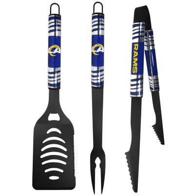 Siskiyou Sports NFL Los Angeles Rams 3 pc Black Tailgater BBQ Set, One Size