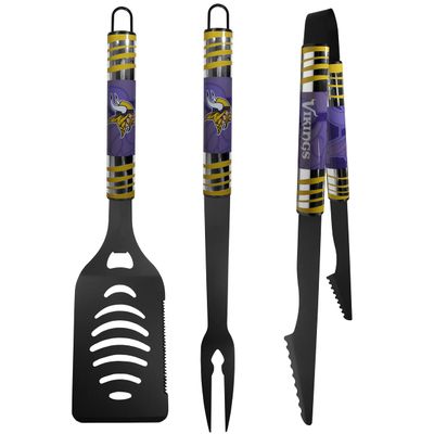 Siskiyou Sports NFL Minnesota Vikings 3 pc Black Tailgater BBQ Set, One Size