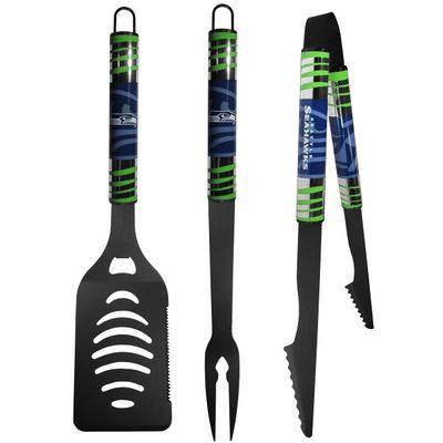 Siskiyou Sports NFL Seattle Seahawks 3 pc Black Tailgater BBQ Set, One Size