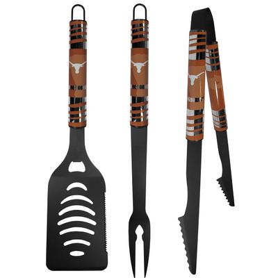 Siskiyou Sports NCAA Texas Longhorns 3 pc Black Tailgater BBQ Set, One Size
