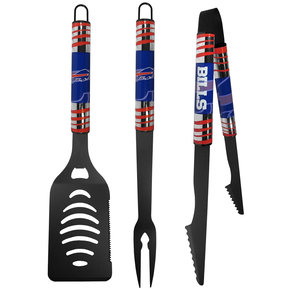 Siskiyou Sports NFL Buffalo Bills 3 pc Black Tailgater BBQ Set, One Size