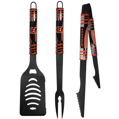 Siskiyou Sports NFL Cincinnati Bengals 3 pc Black Tailgater BBQ Set, One Size