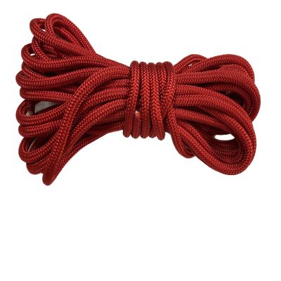 Yacht Braid Polyester Rope, Red 5/8 Inch (100 feet)