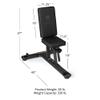Titan Fitness Seated Stationary Bench, Rated 330 LB, Ergonomic Angled Back, Comfortable HeftyGrip Padding, Front Handle, Rear Wheels for Easy Transport, Utility Upright Weight Bench view 2