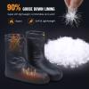 Lixada Down Booties Warm Socks for Men & Women, Ultralight Winter Duck Down Booties Warm Socks Slippers for Camping, Soft & Cozy Camping Sleeping Bag Tent Down Slippers Foot Warmer view 3