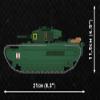 COBI Company of Heroes 3 Churchill Mk. III Tank view 3