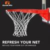 Goalrilla 180 Basketball Rim Replacement Net and Cable, White (B2610W) view 4
