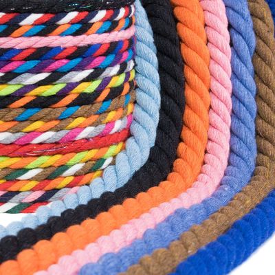 West Coast Paracord | Twisted Natural Cotton Artisan Cord Rope Super Soft Assorted Colors & Lengths (Navy, 5/8 Inch Diameter X 100 Feet)