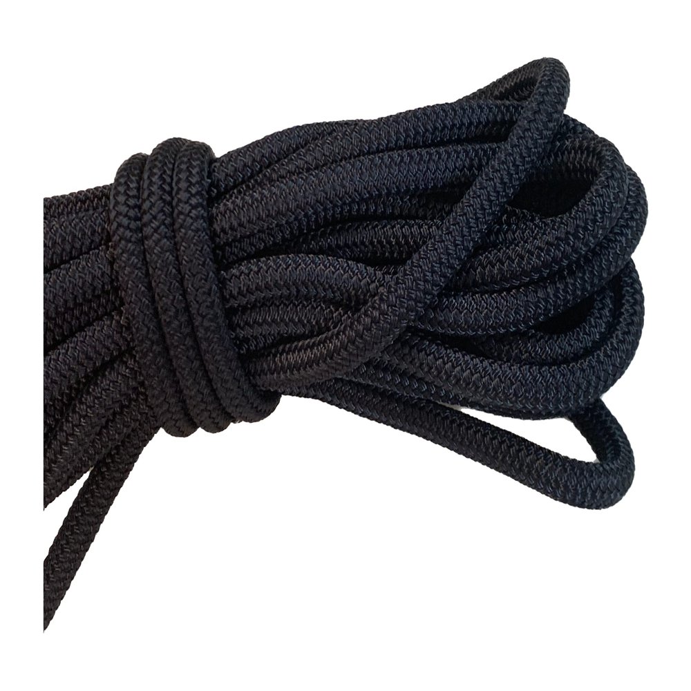 Yacht Braid Polyester Rope, Navy 9/16 Inch (50 ft)