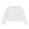 Minora Long Sleeve Bolero, Girls' Knit Cardigan Shrug with One-Button Closure, Baby/Child Cotton Childrens Bolero, Sweater Dress Cover-Up, Kids' Jackets,Bone Ajur, 4T view 1