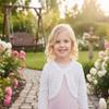 Minora Long Sleeve Bolero, Girls' Knit Cardigan Shrug with One-Button Closure, Baby/Child Cotton Childrens Bolero, Sweater Dress Cover-Up, Kids' Jackets,Bone Ajur, 4T view 2