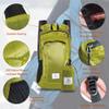 4Monster Hiking Daypack,Water Resistant Lightweight Packable Backpack for Travel Camping Outdoor (Yellow Green, 32L) view 2