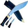 EGKH 9" Nepal Army Service Kukri - Official Issue Khukuri - Traditional Authentic Outdoor Knife - Handmade in Nepal - Carbon Steel view 1