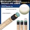AKLOT Heavy Hitter Jump Break Cue- 21oz 3 Piece Pool Stick 14mm Bakelite Tip for Explosive Breaks and Effortless Jumps view 4