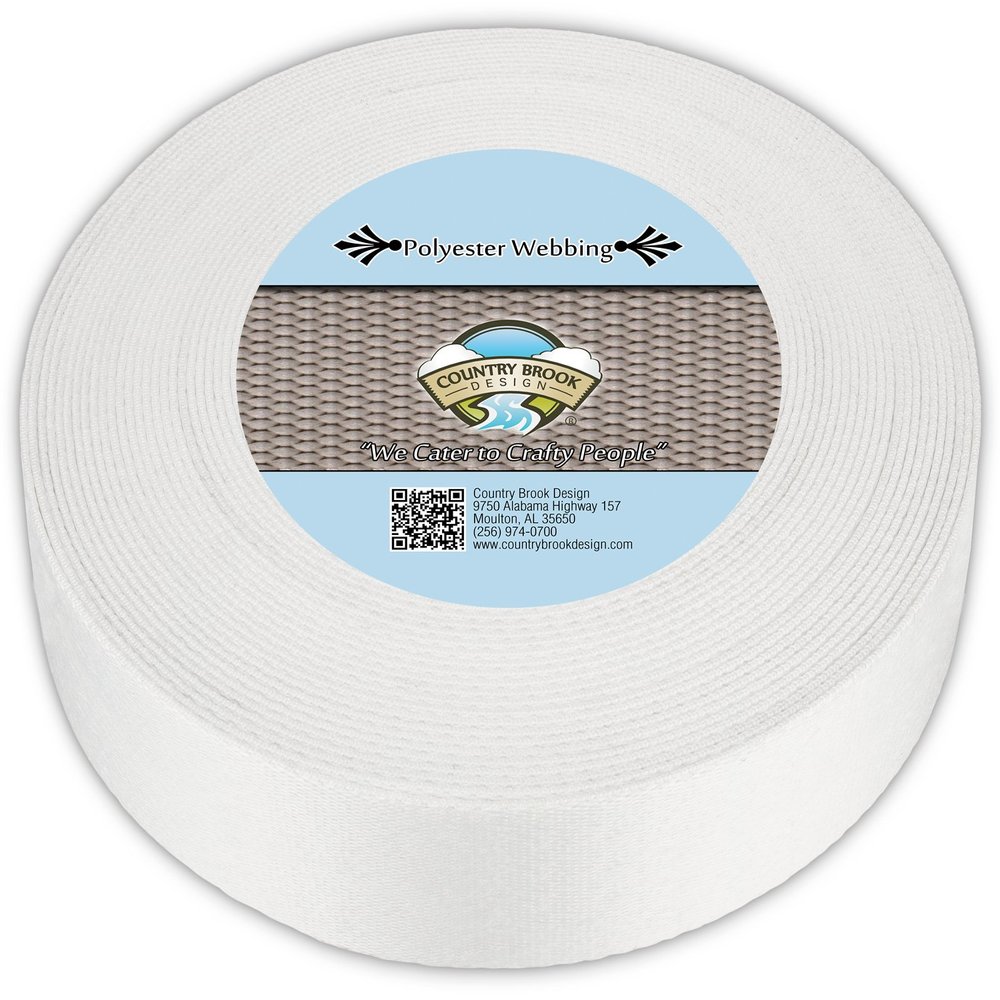 Country Brook Design - Printable Heat Set Polyester Webbing (2 Inch, 20 Yards)