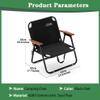 Camping Chair Camping Chair Folding Lightweight Portable Single Camping Chair, Double Comfort Beach Chair, Steel Tube Structure Fishing Chair, Outdoor Foldable Director's Chair view 3