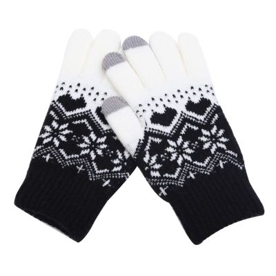 for Gloves Winter for WeatherWarm Running Cold Women Thermal Gloves Gloves Gloves Mittens Convertible (Black, One Size)