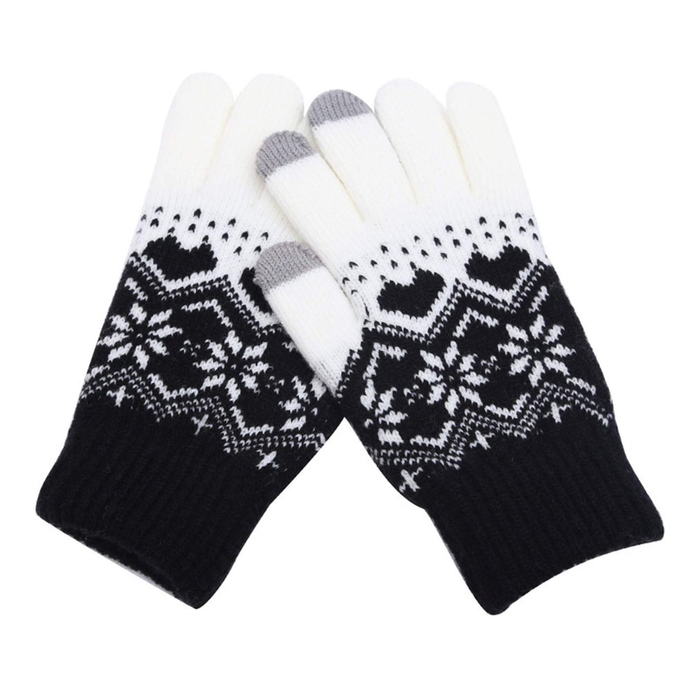 for Gloves Winter for WeatherWarm Running Cold Women Thermal Gloves Gloves Gloves Mittens Convertible (Black, One Size)