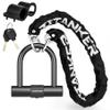 Titanker Bike Chain Lock with U Lock, 3 Feet Bicycle Chain Locks with 2 Keys, 6mm Thick Chain Lock with 14mm Thick Heavy Duty U Lock Anti-Theft Bike Locks for Bicycles, Motorbikes, Mopeds, Scooters view 1