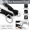 Titanker Bike Chain Lock with U Lock, 3 Feet Bicycle Chain Locks with 2 Keys, 6mm Thick Chain Lock with 14mm Thick Heavy Duty U Lock Anti-Theft Bike Locks for Bicycles, Motorbikes, Mopeds, Scooters view 2