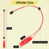 4 Pack Emergency Whistles, Loud Shrill Safety Whistle with Reflective Lanyard for Outdoor Climbing Hiking Camping Fishing Boat Kayak Life Vest Jacket Boating Water Survival Rescue Signaling (Orange) view 2