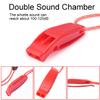 4 Pack Emergency Whistles, Loud Shrill Safety Whistle with Reflective Lanyard for Outdoor Climbing Hiking Camping Fishing Boat Kayak Life Vest Jacket Boating Water Survival Rescue Signaling (Orange) view 3