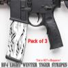 Pack of 3 Light Winter Tiger Stripes camouflage Premium Vinyl wrap (skin) DIY kit for 30/20/10 rounds 5.56/0.223 NATO magazine. Durable, waterproof, matte. Inspired by Battlefield 4 (BF4). view 2