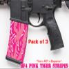One Stop Decals Pack of 3 Pink Tiger Stripes Camouflage Premium Vinyl wrap (Skin) DIY kit for 30/20/10 Rounds 5.56/0.223 NATO Magazine. Durable, Waterproof, Matte. Inspired by Battlefield 4 (BF4). view 2
