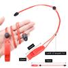 4Pack Emergency Whistles with Adjustable Reflective Lanyard, Shrill Loud Safety Whistle for Outdoor Survival Hiking Camping Hunting Fishing Kayak Life Vest Jacket Boating Rescue Signal (MilitaryGreen) view 2