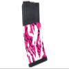 Pack of 3 Pink/White Tiger Stripes camouflage Premium Vinyl wrap (skin) DIY kit for 30/20/10 rounds 5.56/0.223 NATO magazine. Durable, waterproof, matte. Inspired by Battlefield 4 (BF4). view 1