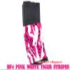 Pack of 3 Pink/White Tiger Stripes camouflage Premium Vinyl wrap (skin) DIY kit for 30/20/10 rounds 5.56/0.223 NATO magazine. Durable, waterproof, matte. Inspired by Battlefield 4 (BF4). view 3