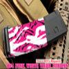 Pack of 3 Pink/White Tiger Stripes camouflage Premium Vinyl wrap (skin) DIY kit for 30/20/10 rounds 5.56/0.223 NATO magazine. Durable, waterproof, matte. Inspired by Battlefield 4 (BF4). view 4
