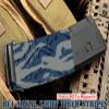 Pack of 3 Light Naval Blue Tiger Stripes camouflage Premium Vinyl wrap (skin) DIY kit for 30/20/10 rounds 5.56/0.223 NATO magazine. Durable, waterproof, matte. Inspired by Battlefield 4 (BF4). view 4