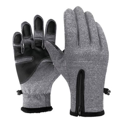 Outdoor Glove Screen Thermal Sports Induction Waterproof Windproof Winter Unisex Sports Goggles About (Grey, XXL)