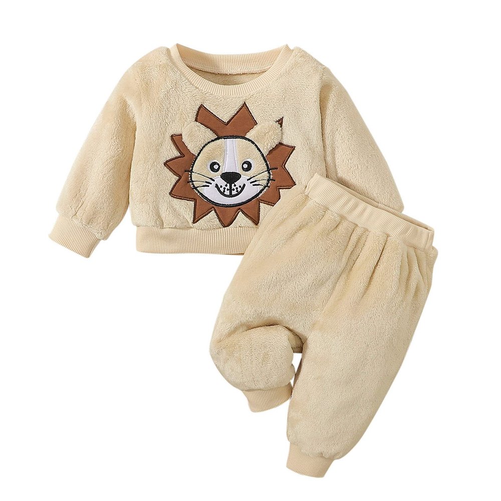Toddler Baby Boy Clothes Infant Boy Outfits Long Sleeve Pullover Sweatshirt Pant Sets Fall Winter (A, 12-18 Months)