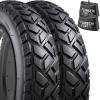 2-PCS 20" Heavy Duty Fat E-Bike Tires 20 x 4.0/102-406 and 2-PCS Heavy Duty Bike Tubes 20x4.0 Scharder Valve Compatible with 20x4.0 E-Bike All-Terrain Directional Tread Bicycle Tires and Tubes (Y-021) view 1