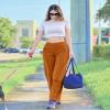 G4Free Wide Leg Yoga Pants High Waist Dress Pants Loose Lounge Pants Stretch Casual Palazzo Lounge Pants Straight Leg(Brown Sugar,XXL,Regular) view 2