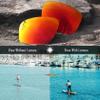 TRUSHELL Polarized Replacement Lenses for Oakley Sutro Asian Fit OO9406A Sunglass - Fire Red view 2