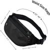 Fanny Pack for Men and Women, Waterproof Sports Waist Pack Bag for Travel Hiking Running Hands-free Wallets, Easy Carry Any Phone view 4