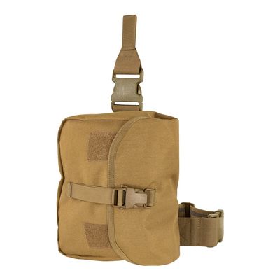 Coyote Tactical Gas Mask Drop Leg Pouch Rig