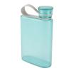 TOPINCN Flat Water Bottle Plastic Transparent Portable Travel Mug Leak Proof Paper Water Bottle Sports Water Bottle 380ml (Blue) view 4