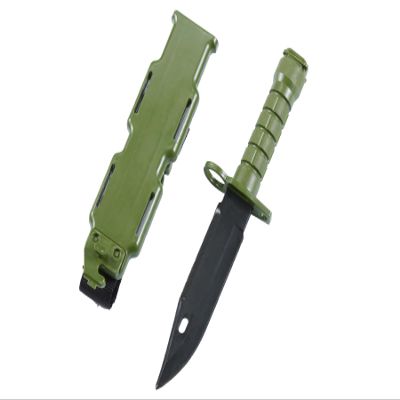 Lancer Tactical M9 Rubber Rubber Knife Training with Sheath for Airsoft Guns, Martial Arts Guard Fight; included Leg Holster Holder Handle Grip (OLIVE DRAB)